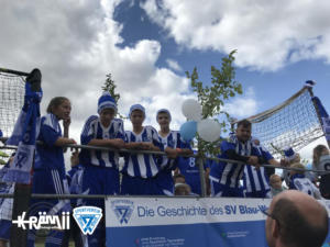 Festwagen des SV Blau Weiß Neschwitz - Festumzug 2018