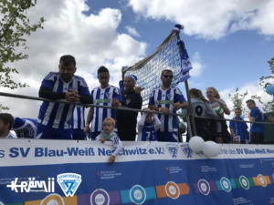 Festwagen des SV Blau Weiß Neschwitz - Festumzug 2018