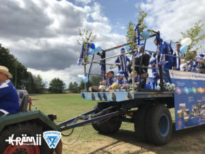 Festwagen des SV Blau Weiß Neschwitz - Festumzug 2018