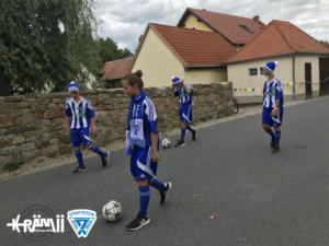 Festwagen des SV Blau Weiß Neschwitz - Festumzug 2018