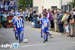 Festwagen des SV Blau Weiß Neschwitz - Festumzug 2018