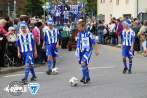Festwagen des SV Blau Weiß Neschwitz - Festumzug 2018