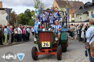 Festwagen des SV Blau Weiß Neschwitz - Festumzug 2018