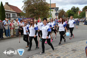 Festwagen des SV Blau Weiß Neschwitz - Festumzug 2018